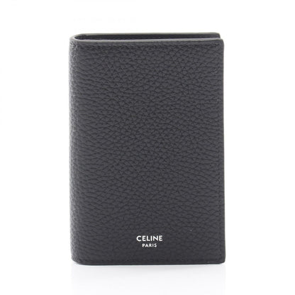 Celine Card Case Vertical Holder Black Leather