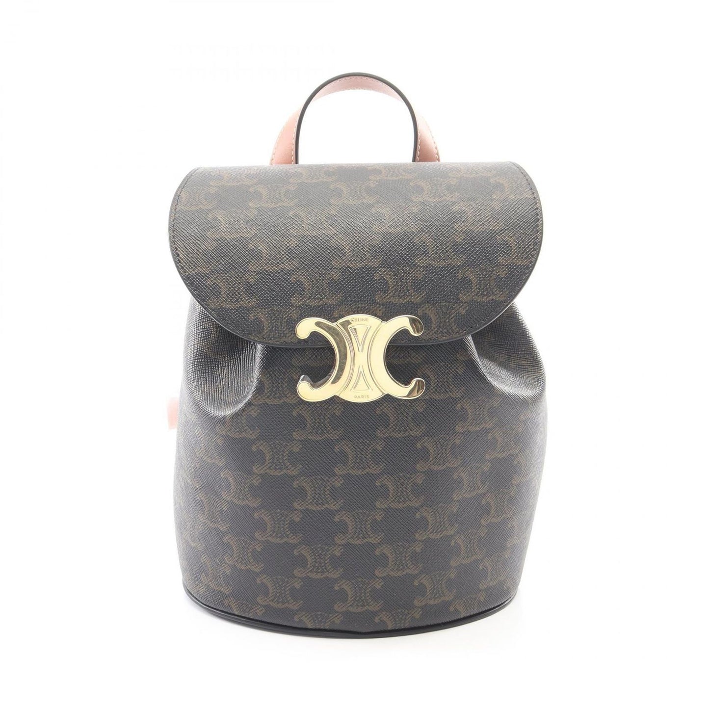 Celine Backpack Bonnie Trio Brown Canvas Leather