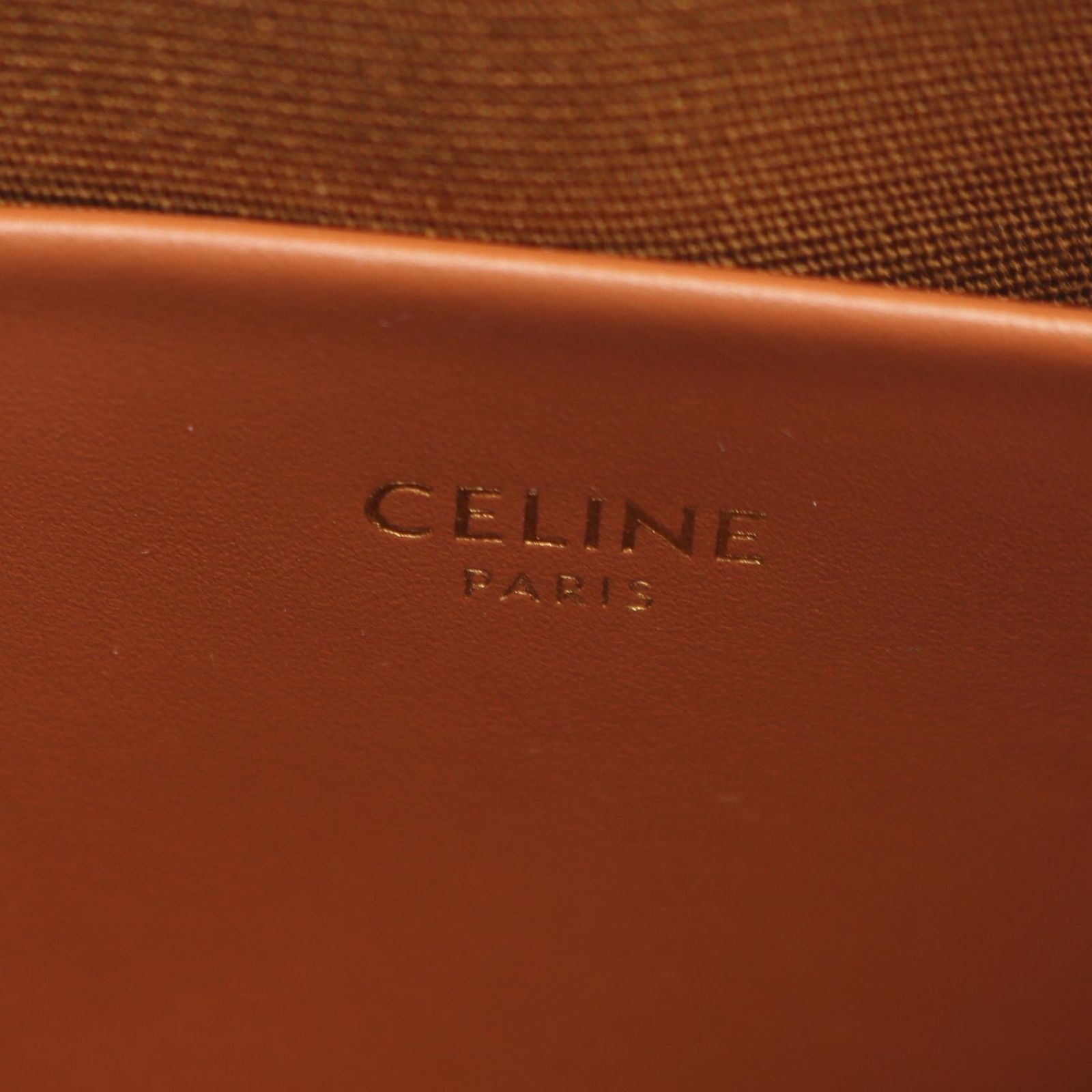 Celine Handbag Teen Honorin Trio 2-Way Black Canvas Leather — view 4