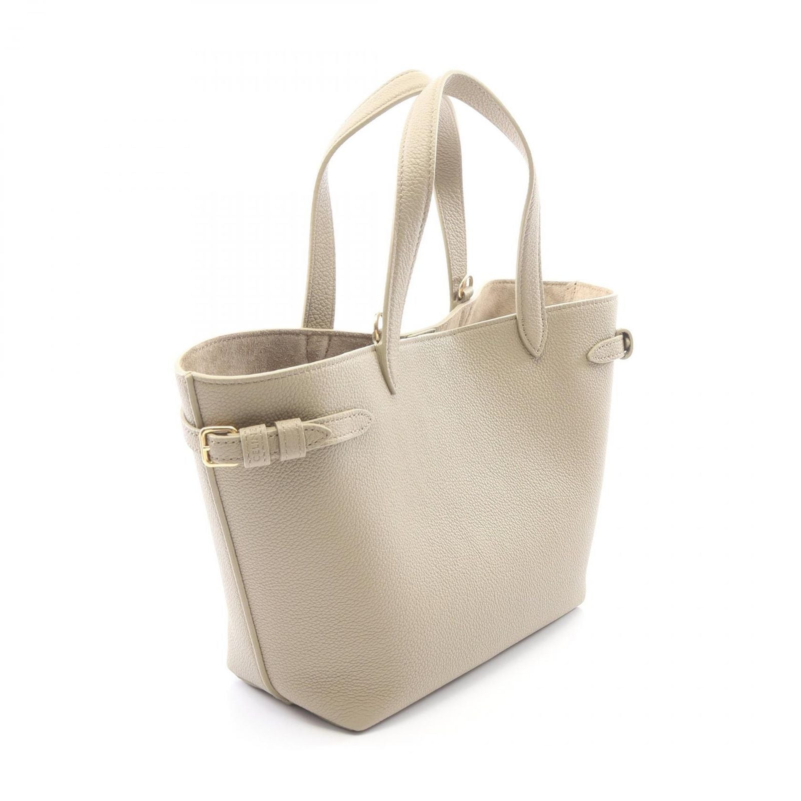 Celine Tote Mini Cabas Anais 2-Way Gray Leather — view 2