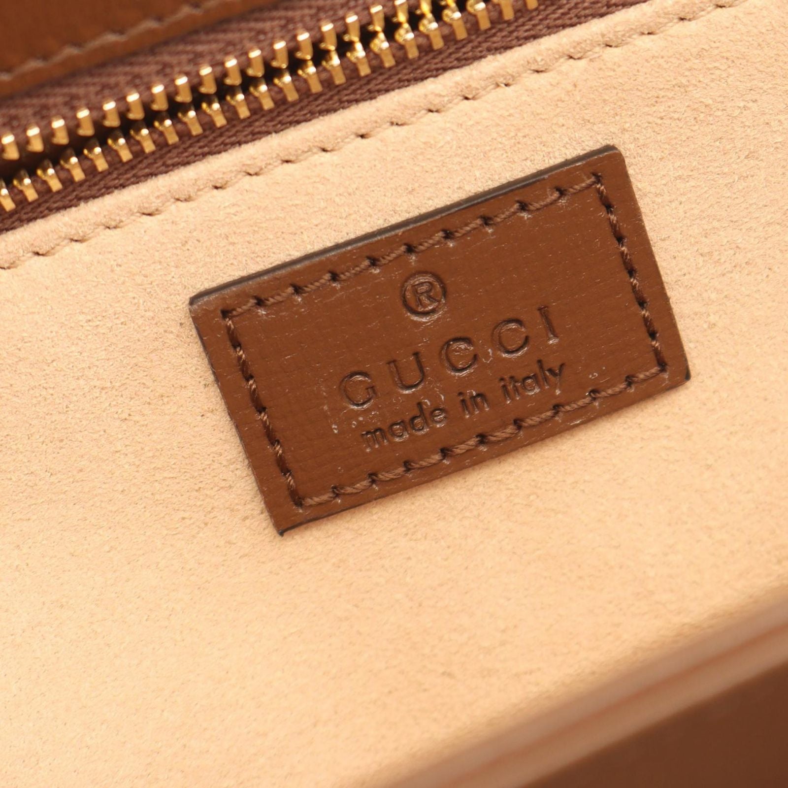 Gucci Shoulder Bag Horsebit GG Supreme Beige Canvas Leather — view 4
