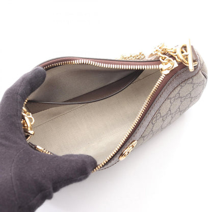 Gucci Ophidia Small GG Supreme Beige Canvas Leather Shoulder — view 3