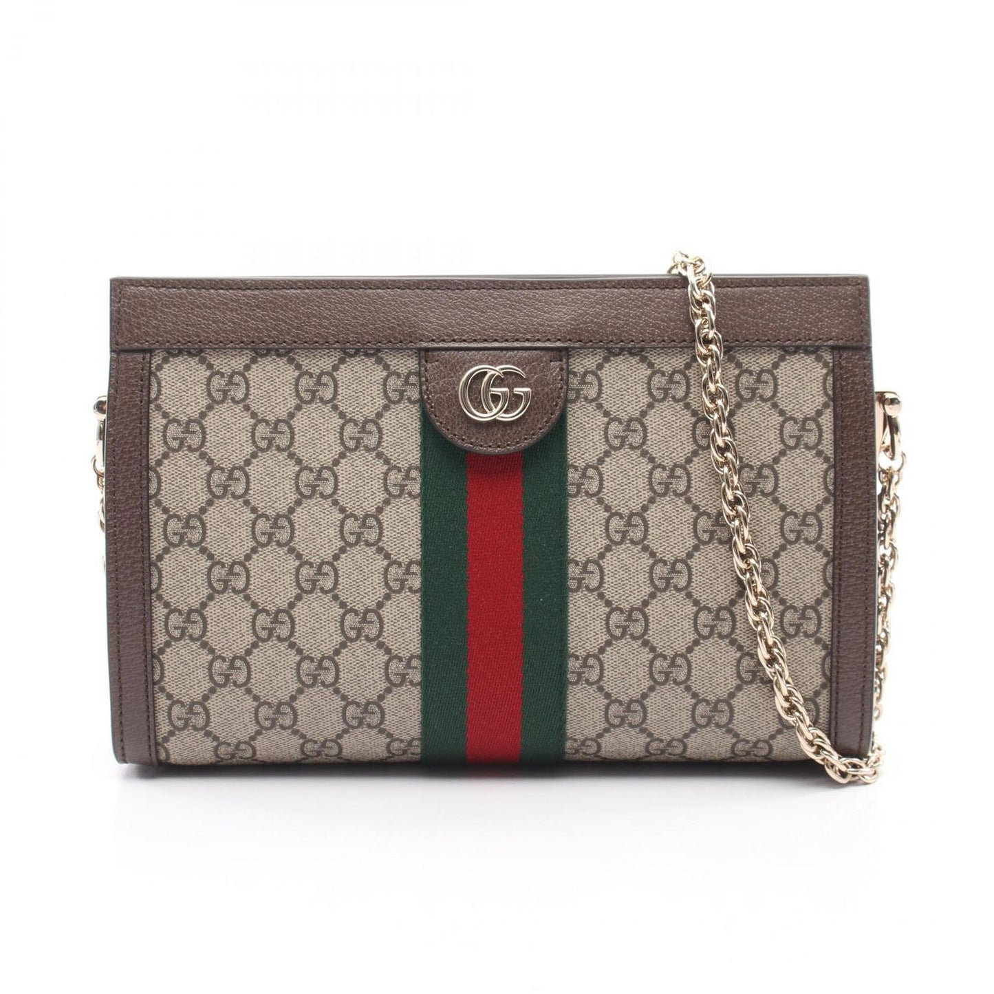 Gucci Shoulder Bag Ophidia Sherry Line GG Supreme Beige Canvas Leather