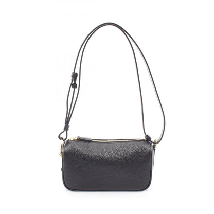 Gucci Shoulder Bag Half Horsebit Black Leather