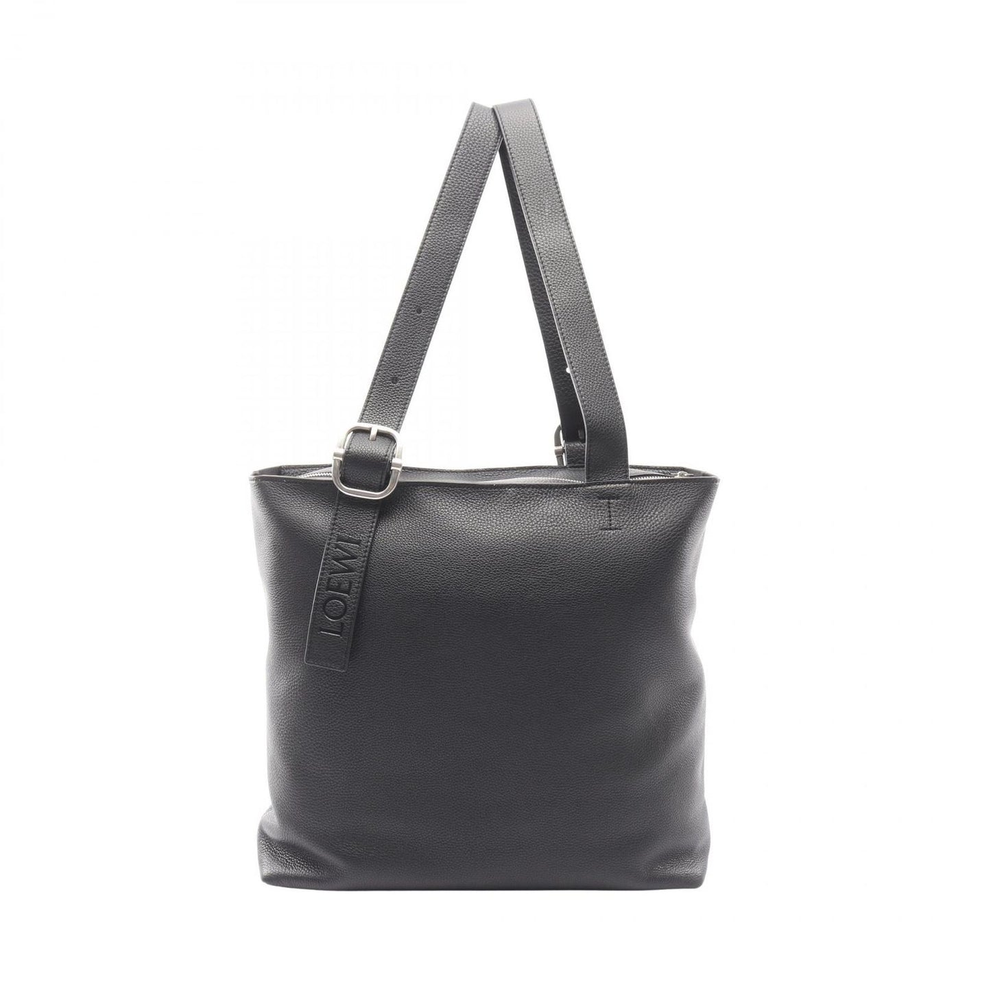 Loewe Tote Loop Zip Black Leather
