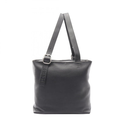Loewe Tote Loop Zip Black Leather