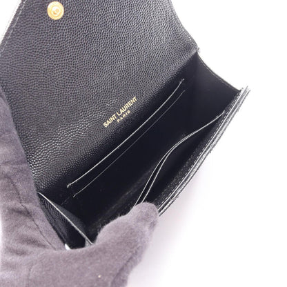 Saint Laurent Paris Bifold Wallet Monogram Envelope Black Leather Card Case — view 3
