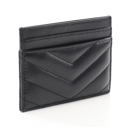 Saint Laurent Paris Card Case YSL Monogram Black Leather — view 2