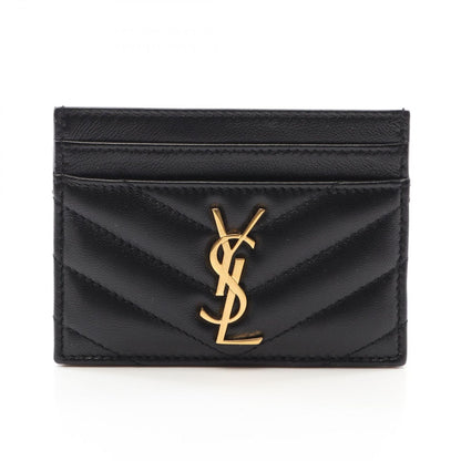 Saint Laurent Paris Card Case YSL Monogram Black Leather