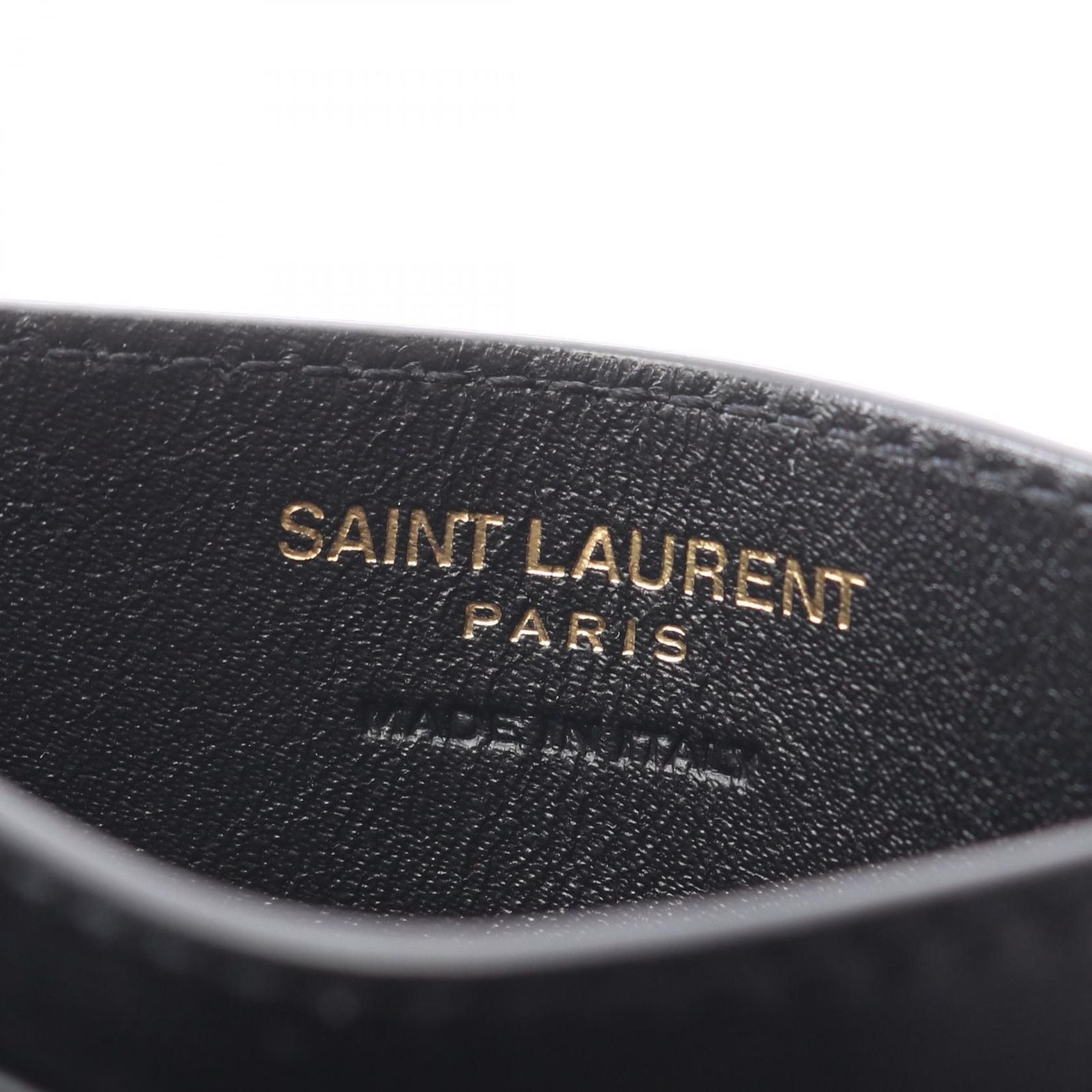 Saint Laurent Paris Card Case YSL Monogram Black Leather — view 4