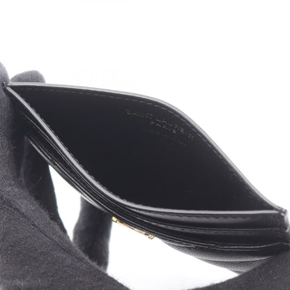 Saint Laurent Paris Card Case YSL Monogram Black Leather — view 3