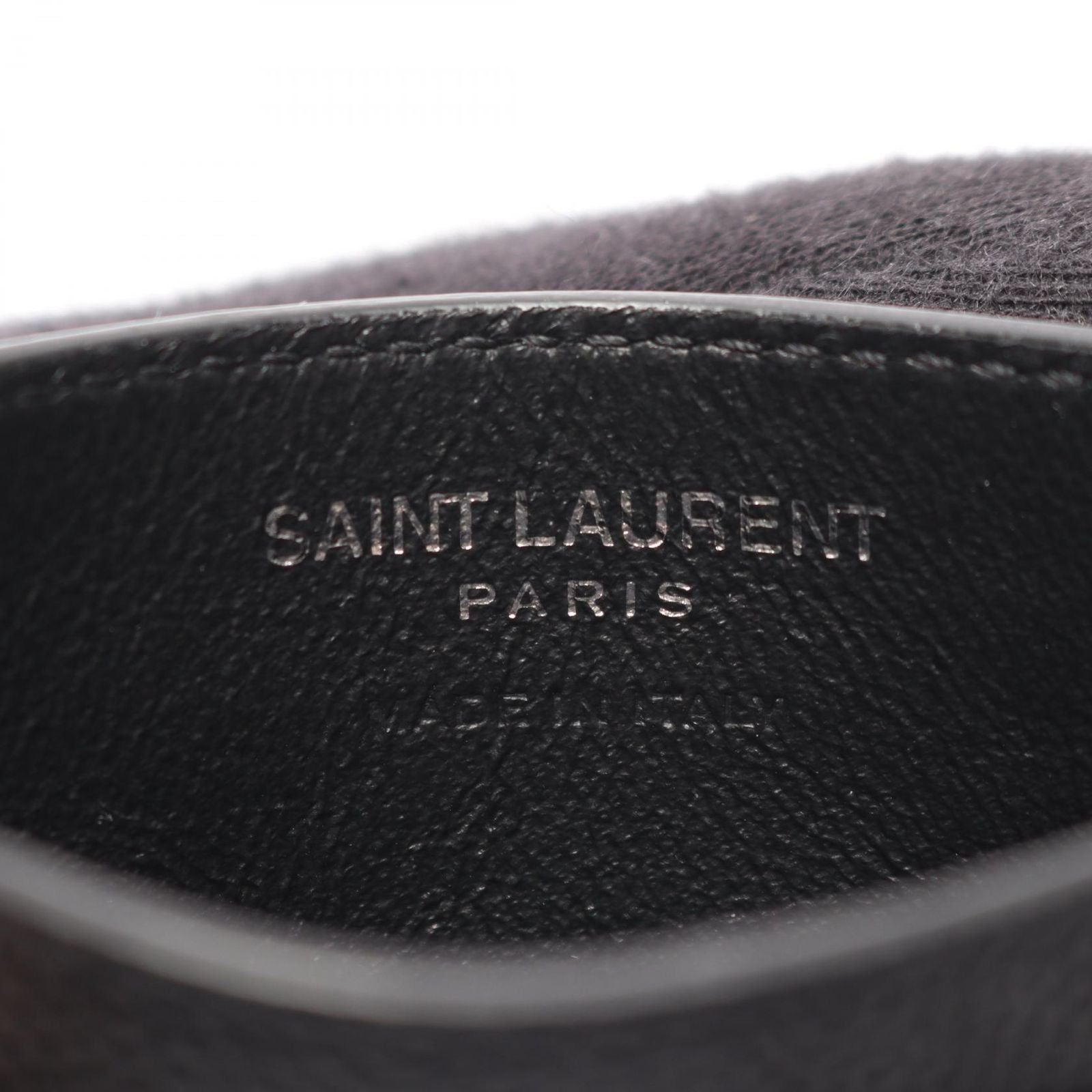 Saint Laurent Paris Card Case YSL Monogram Black Leather — view 4