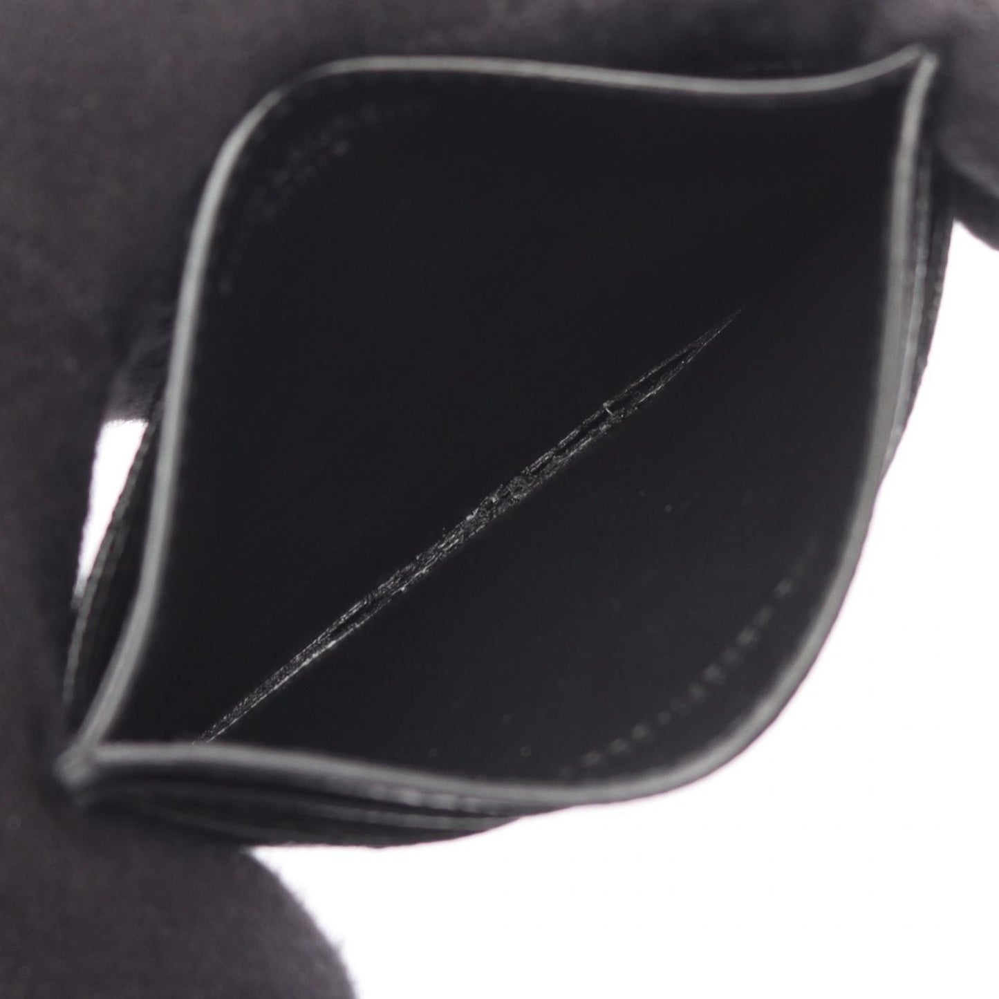 Saint Laurent Paris Card Case YSL Monogram Black Leather — view 3