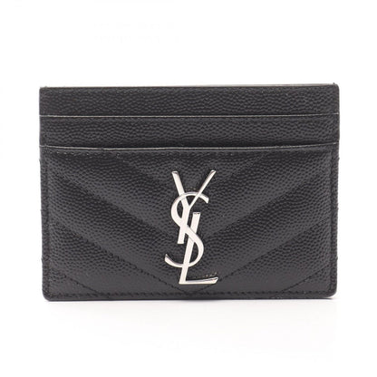 Saint Laurent Paris Card Case YSL Monogram Black Leather
