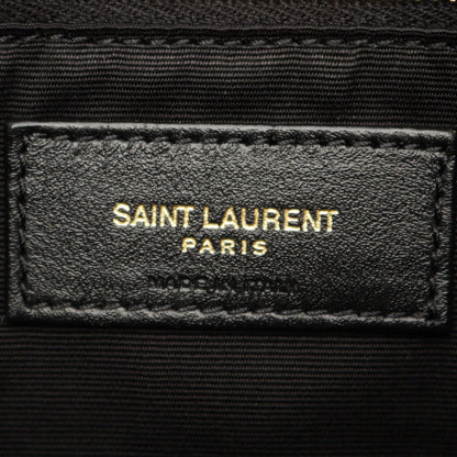 Saint Laurent Paris Shoulder Bag Lou Puffer Black Leather — view 4