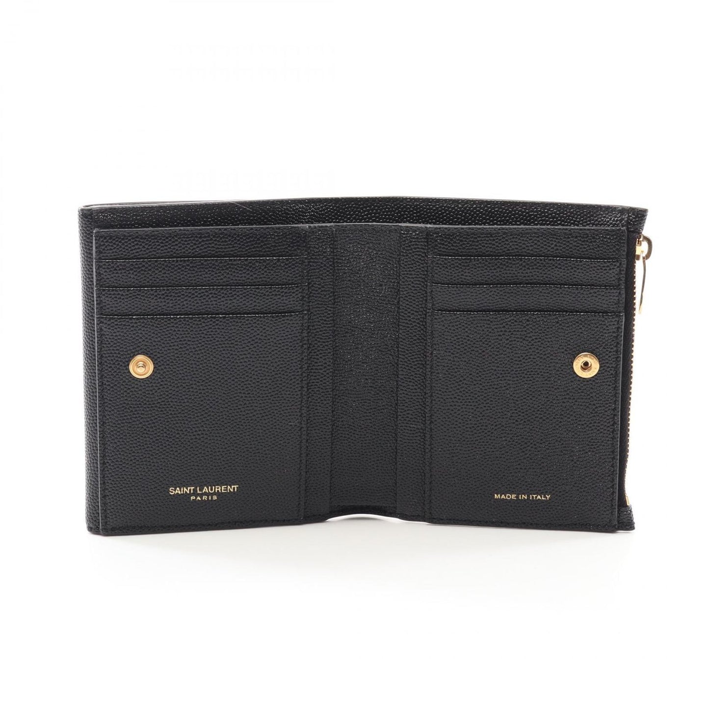 Saint Laurent Paris Bifold Wallet Uptown Black Leather — view 3