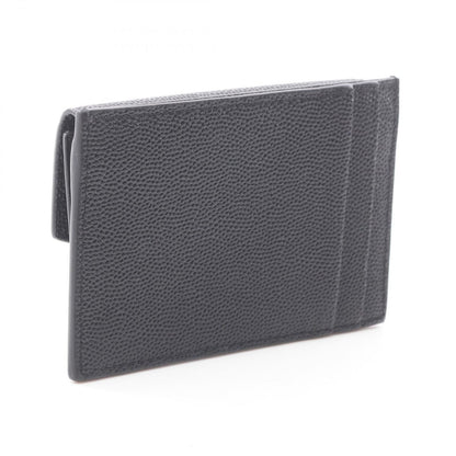 Saint Laurent Paris Card Case Cassandra Black Leather — view 2