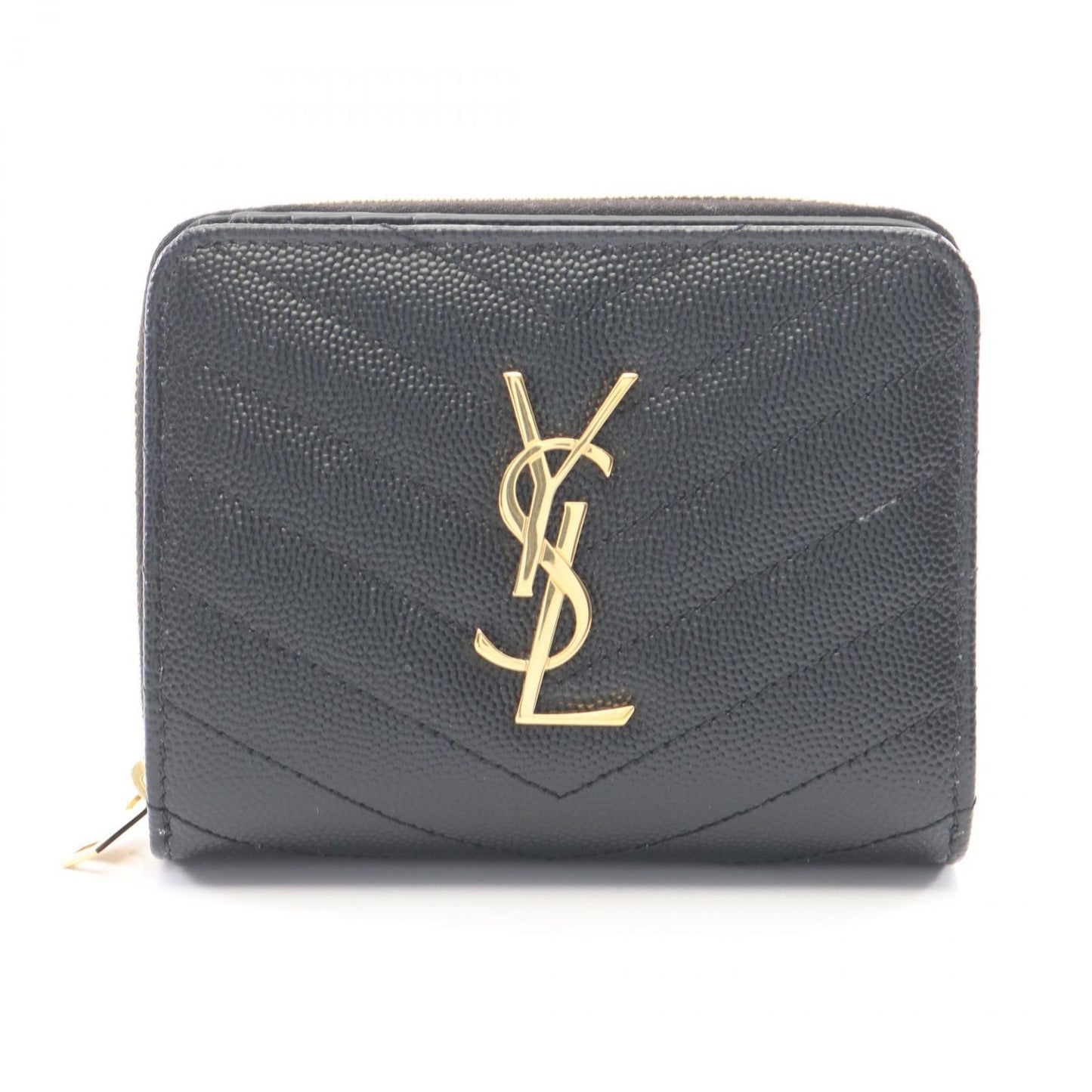 Saint Laurent Paris Bifold Wallet Monogram Black Leather