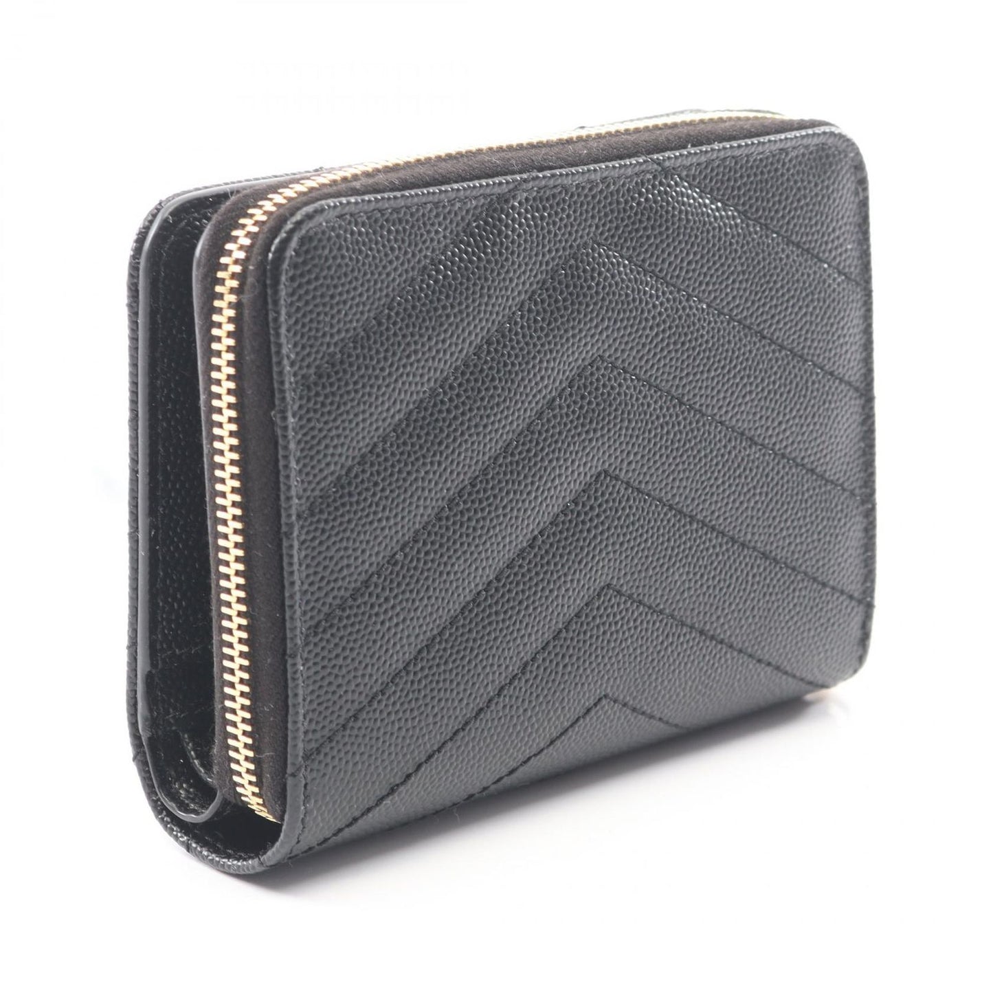 Saint Laurent Paris Bifold Wallet Monogram Black Leather — view 2