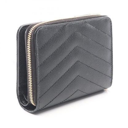 Saint Laurent Paris Bifold Wallet Monogram Black Leather — view 2