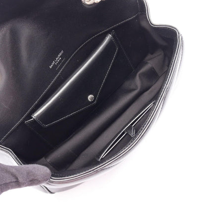Saint Laurent Paris Shoulder Bag Loulou Small Black Leather — view 3