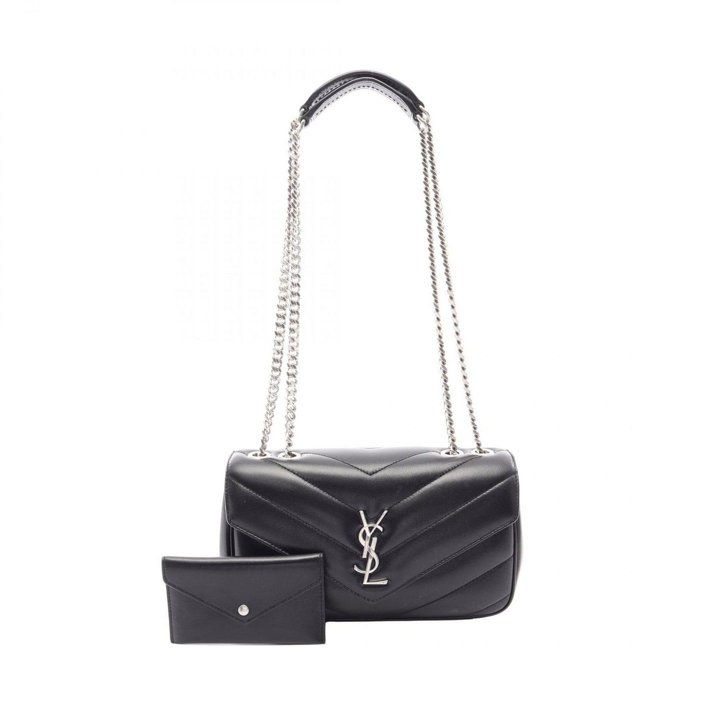 Saint Laurent Paris Shoulder Bag Loulou Small Black Leather