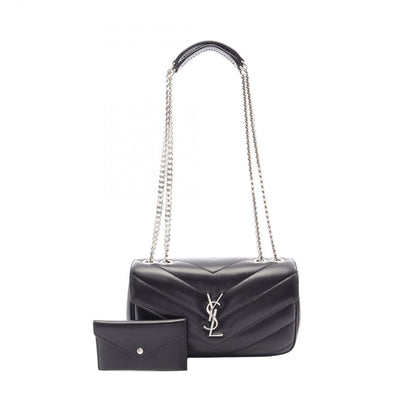 Saint Laurent Paris Shoulder Bag Loulou Small Black Leather