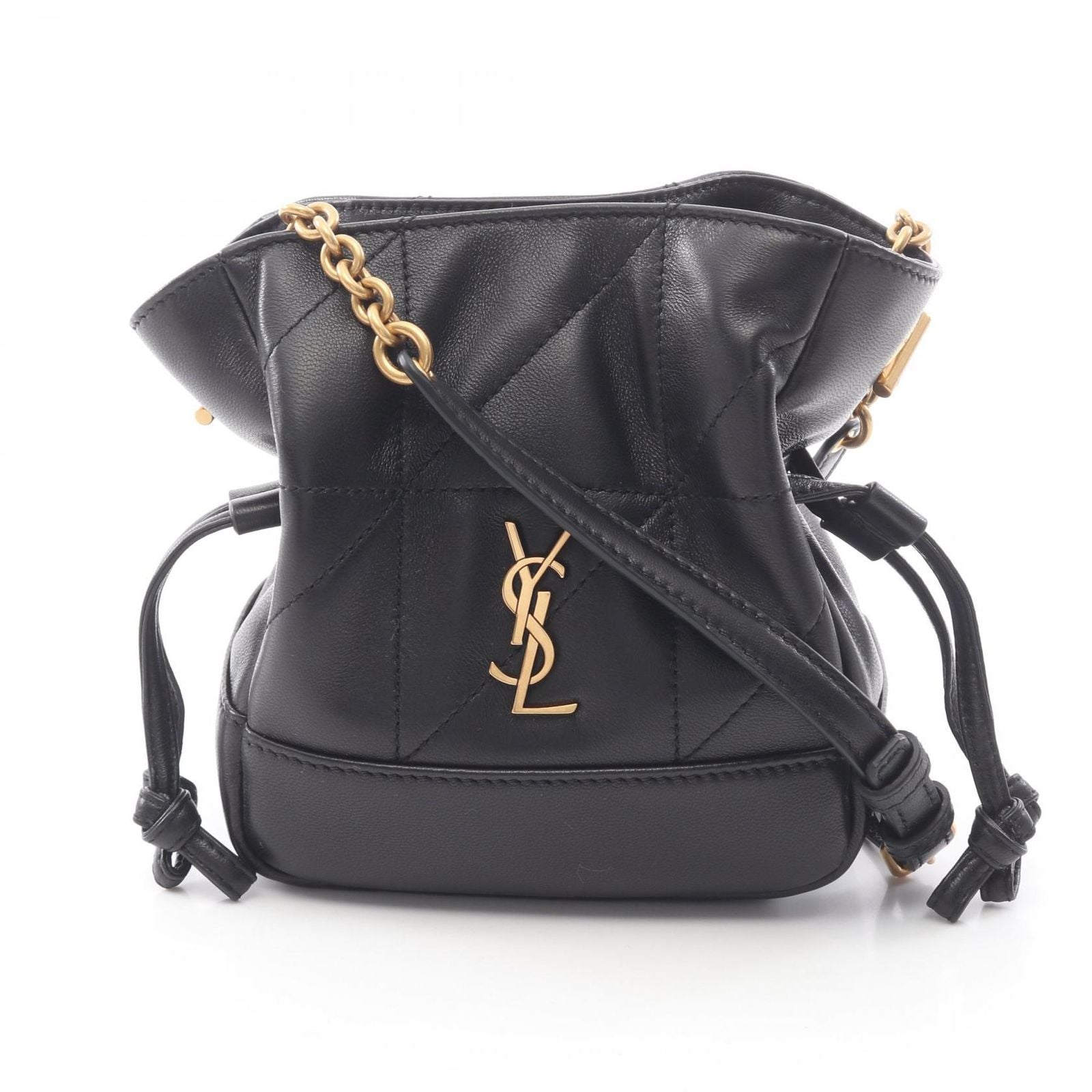 Saint Laurent Paris Shoulder Bag Jamie Mini Pouch Black Leather
