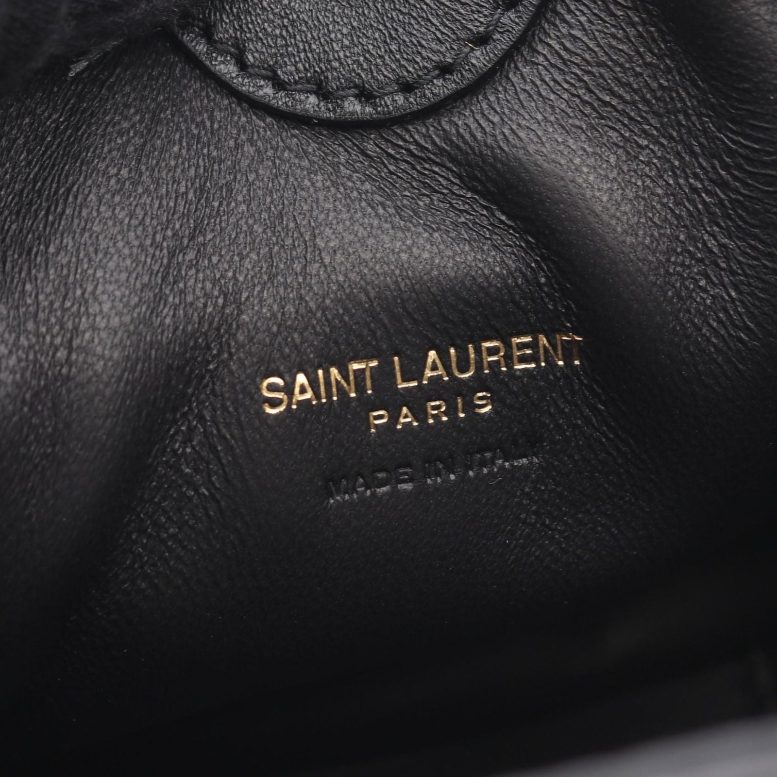 Saint Laurent Paris Shoulder Bag Jamie Mini Pouch Black Leather — view 4