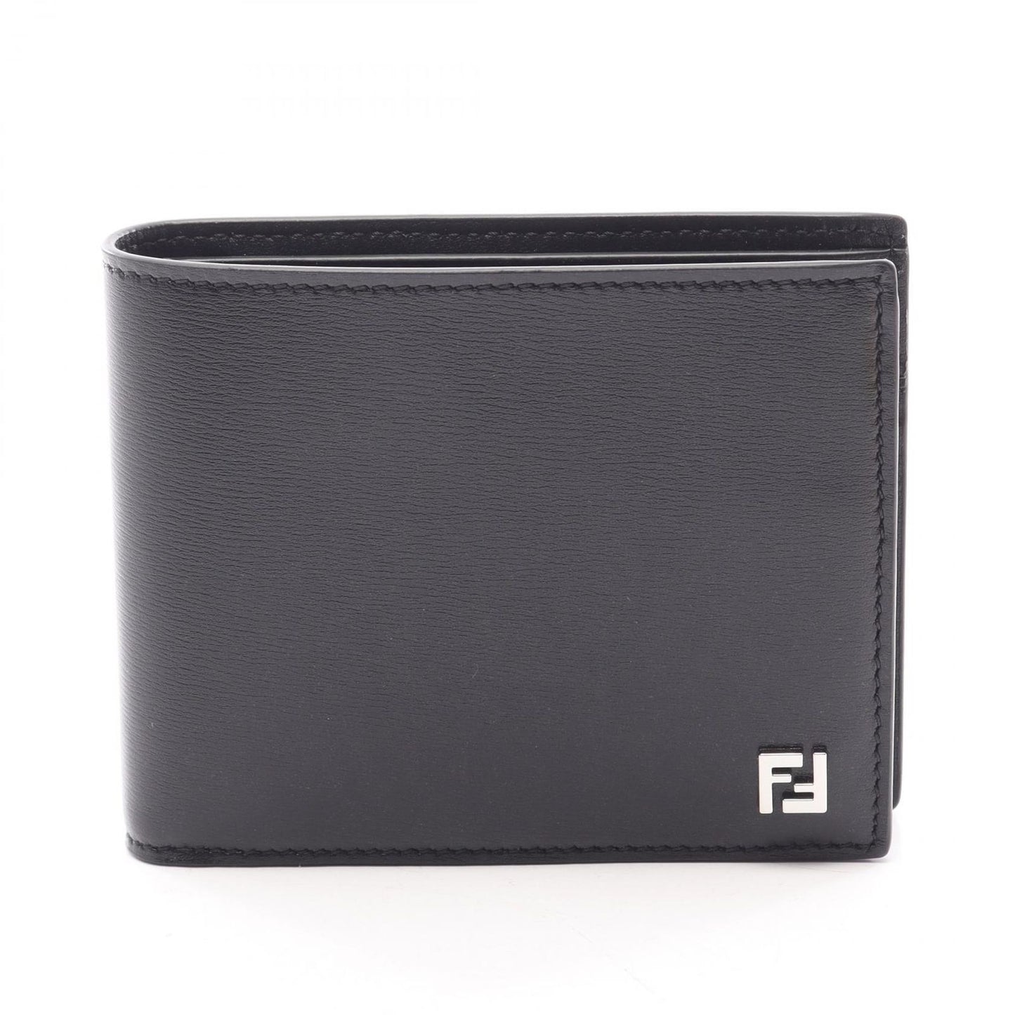 Fendi Bifold Wallet Squared FF Black Leather