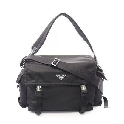 Prada Shoulder Bag Explora Re-Nylon 2-Way Black Nylon