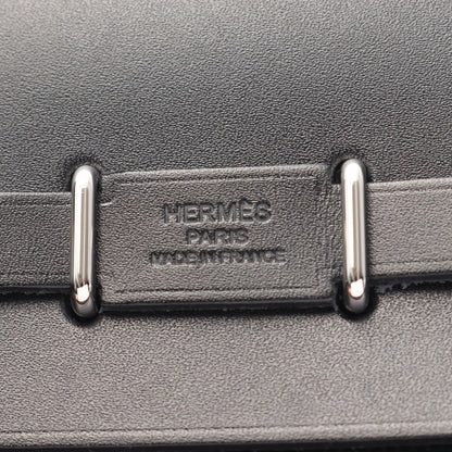 Hermes Shoulder Bag Herbag Zip Mini Black Canvas Leather — view 4