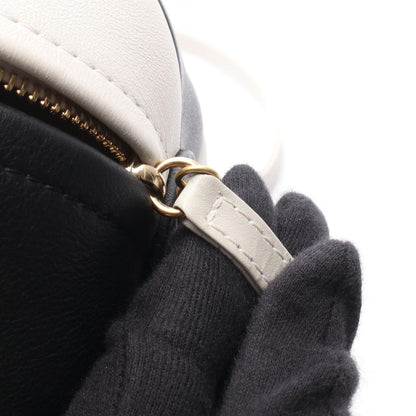 Chanel Shoulder Bag Beach Ball Black White Leather Chain — view 7