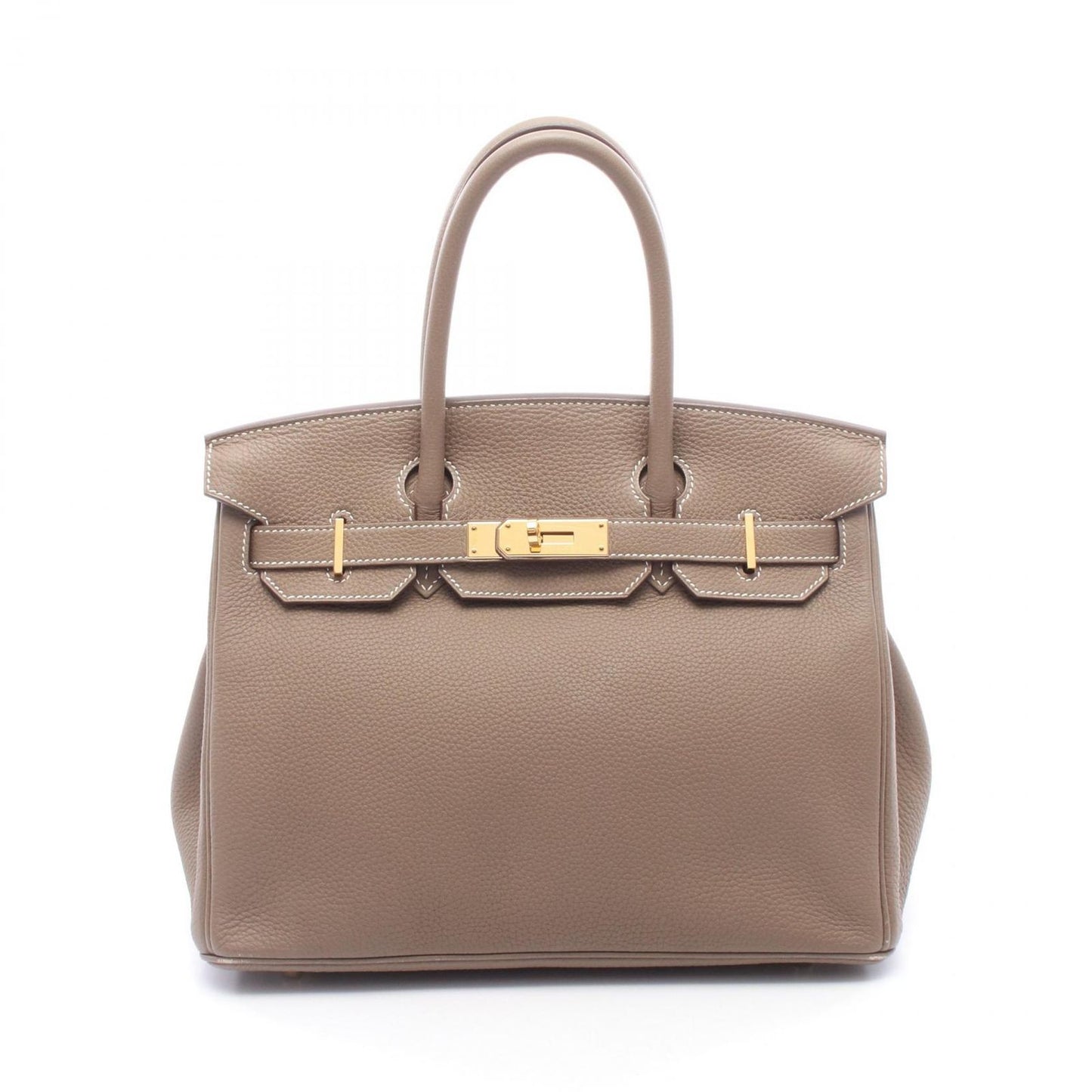 Hermes Handbag Birkin 30 Etoupe Leather
