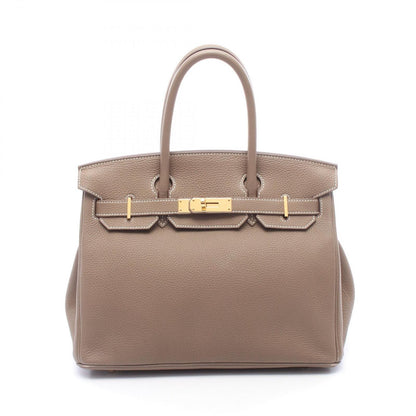 Hermes Handbag Birkin 30 Etoupe Leather