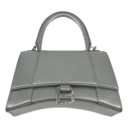 Balenciaga Hourglass 2-Way Small Shoulder Bag Silver