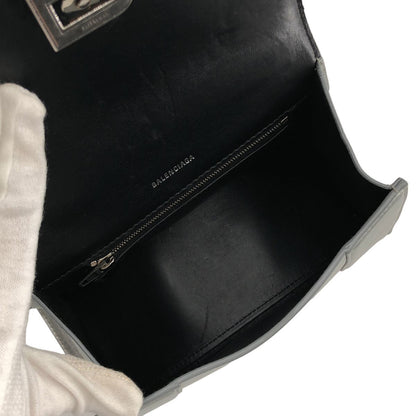 Balenciaga Hourglass 2-Way Small Shoulder Bag Silver — view 4