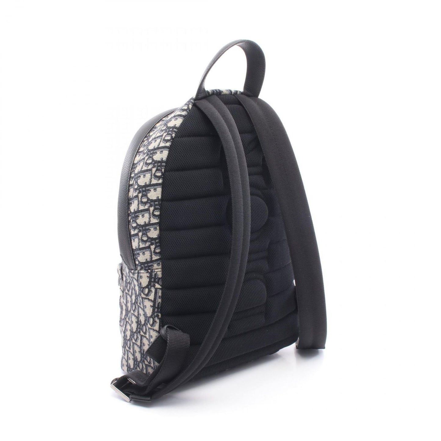 Dior Backpack Rider Auction Kids Navy Canvas Leather Small — view 2