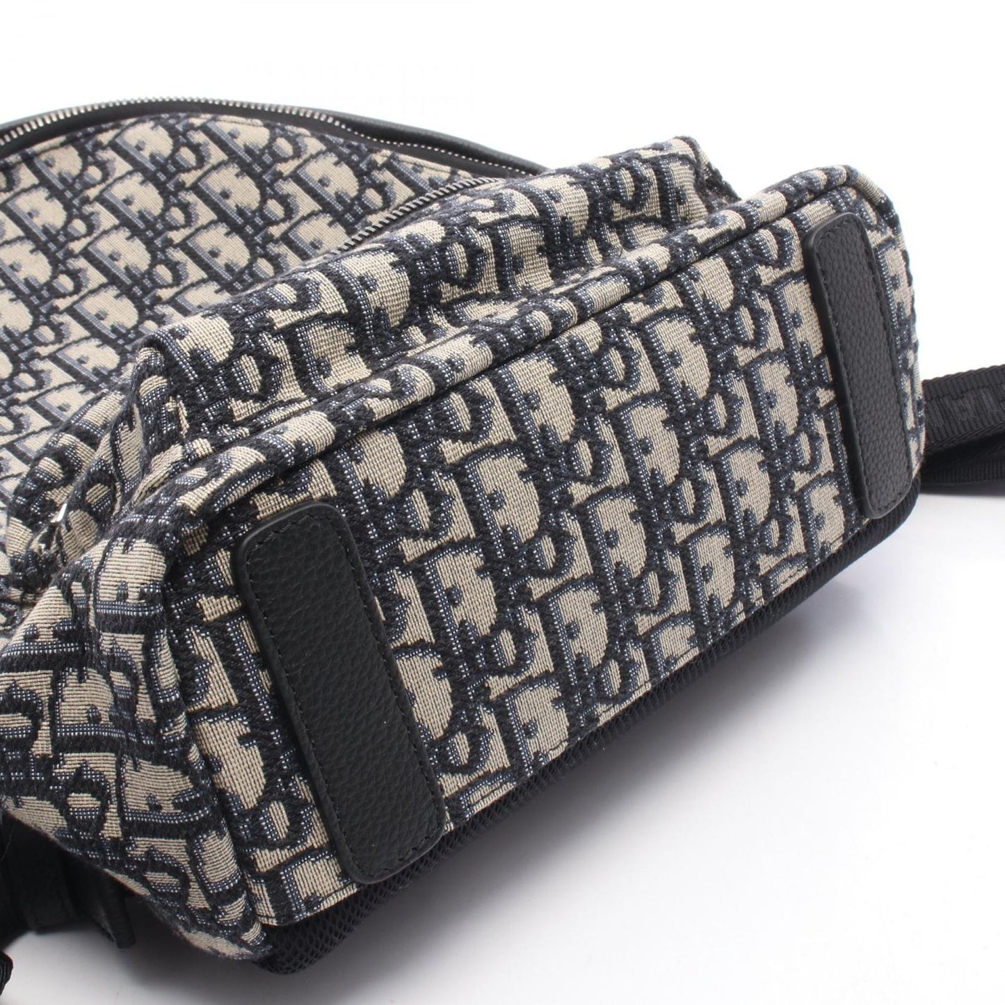 Dior Backpack Rider Auction Kids Navy Canvas Leather Small — view 5