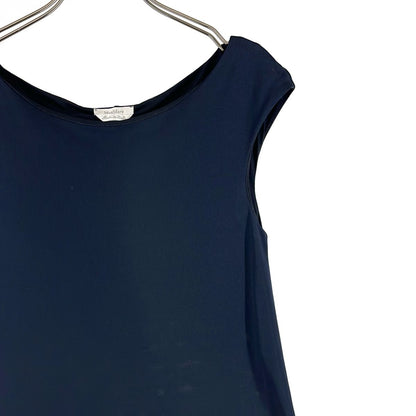 Max Mara Jersey Sleeveless Flare Dress 40 Navy — view 2