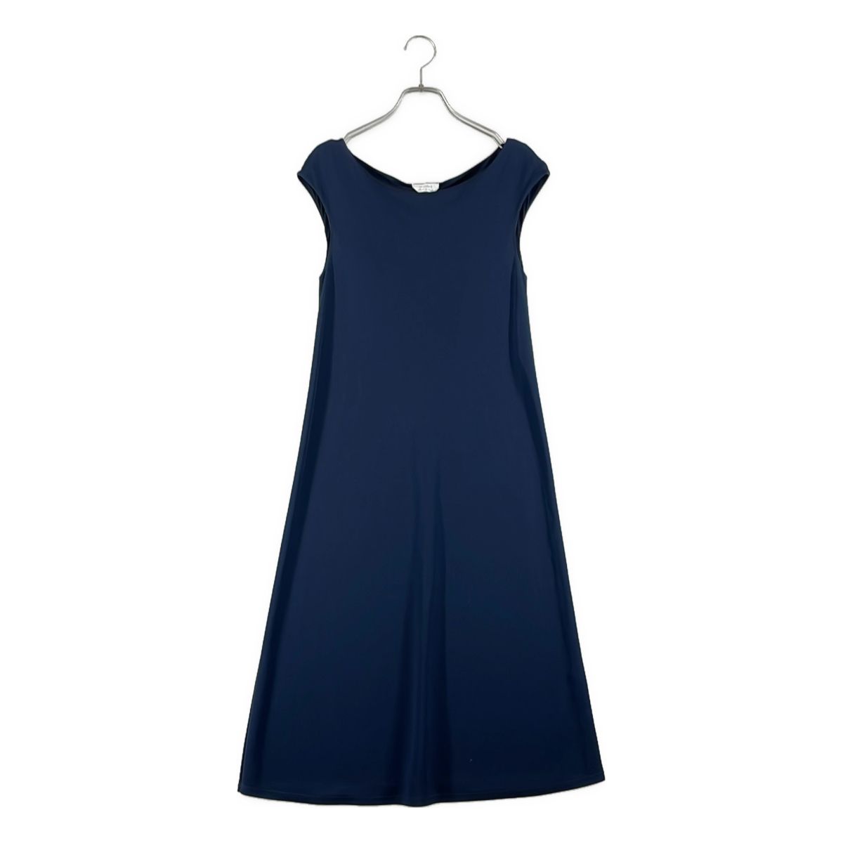 Max Mara Jersey Sleeveless Flare Dress 40 Navy