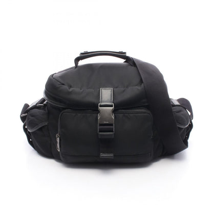 Prada Shoulder Bag Black Nylon Leather