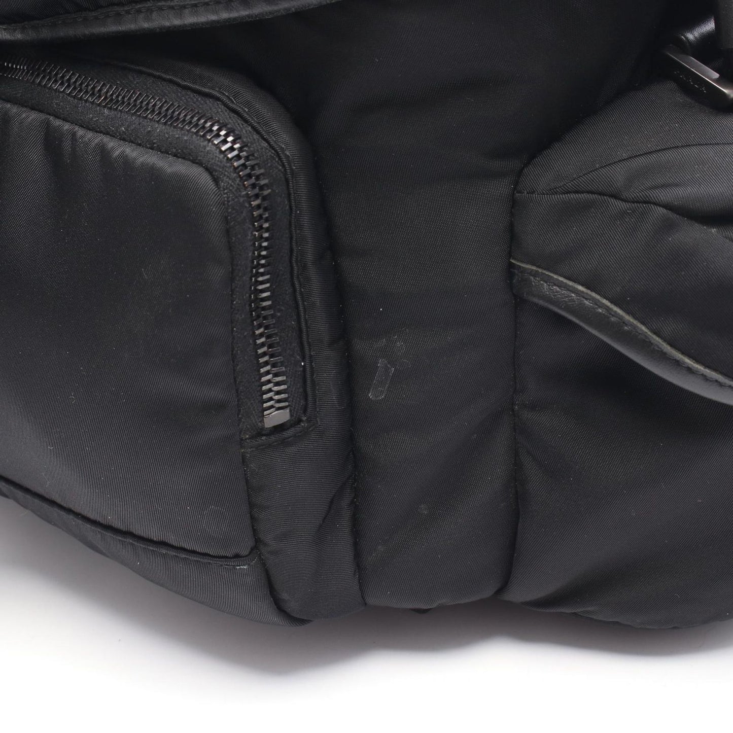 Prada Shoulder Bag Black Nylon Leather — view 7