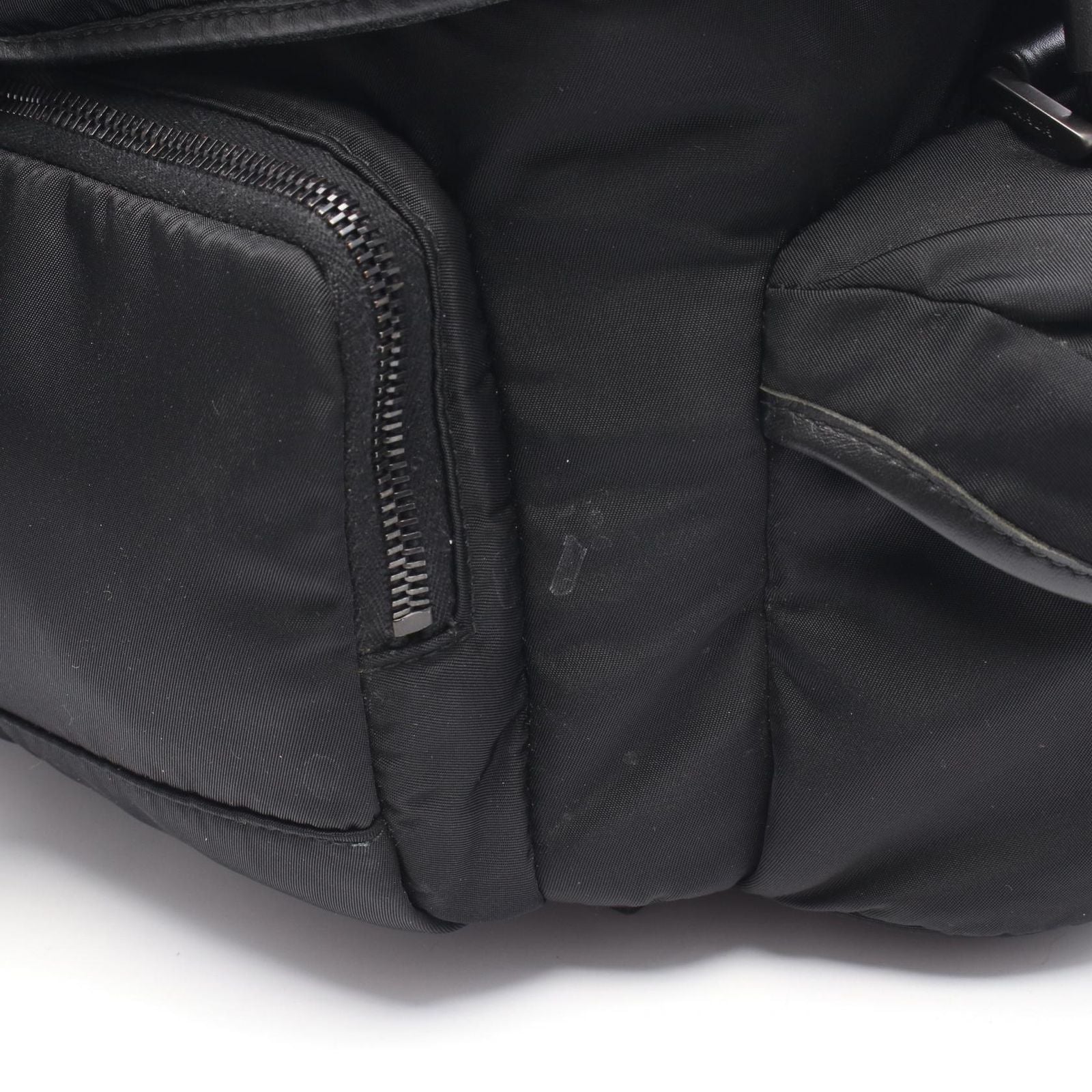 Prada Shoulder Bag Black Nylon Leather — view 7