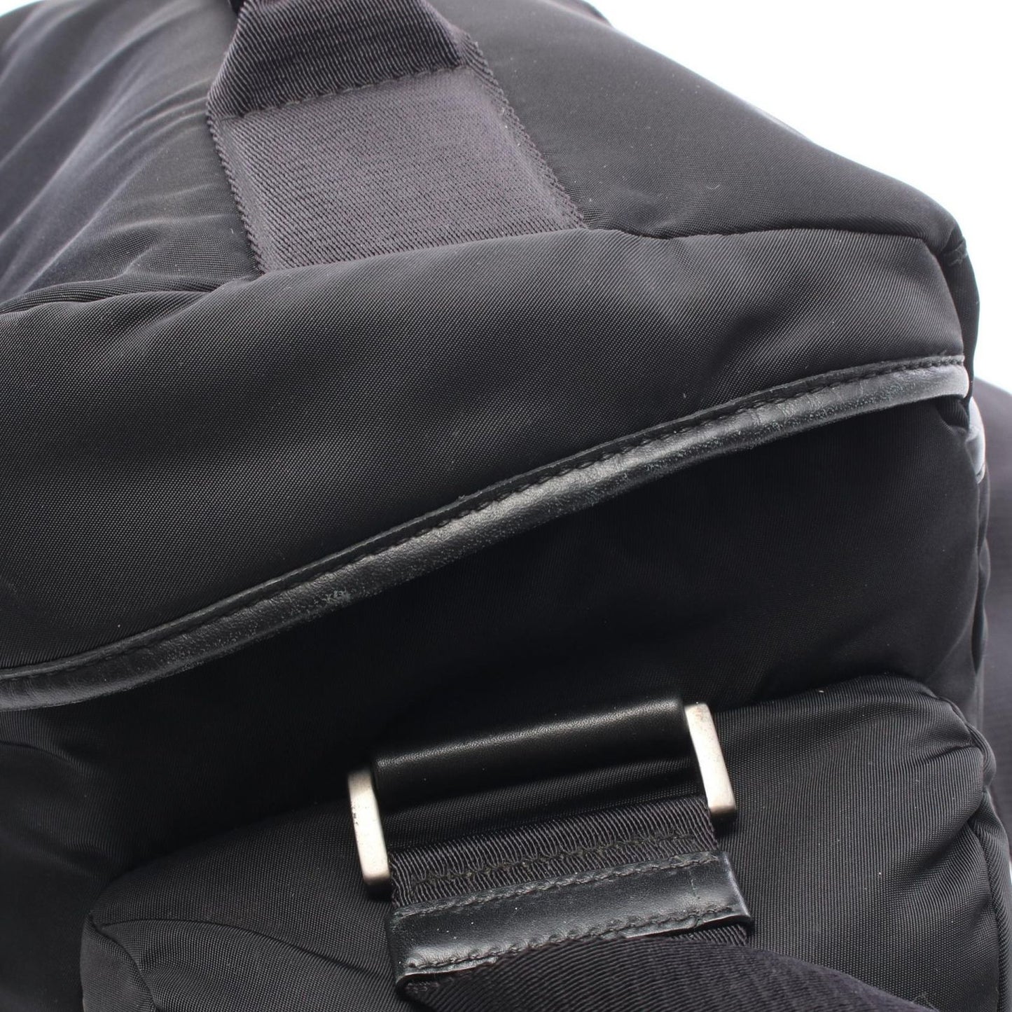 Prada Shoulder Bag Black Nylon Leather — view 5