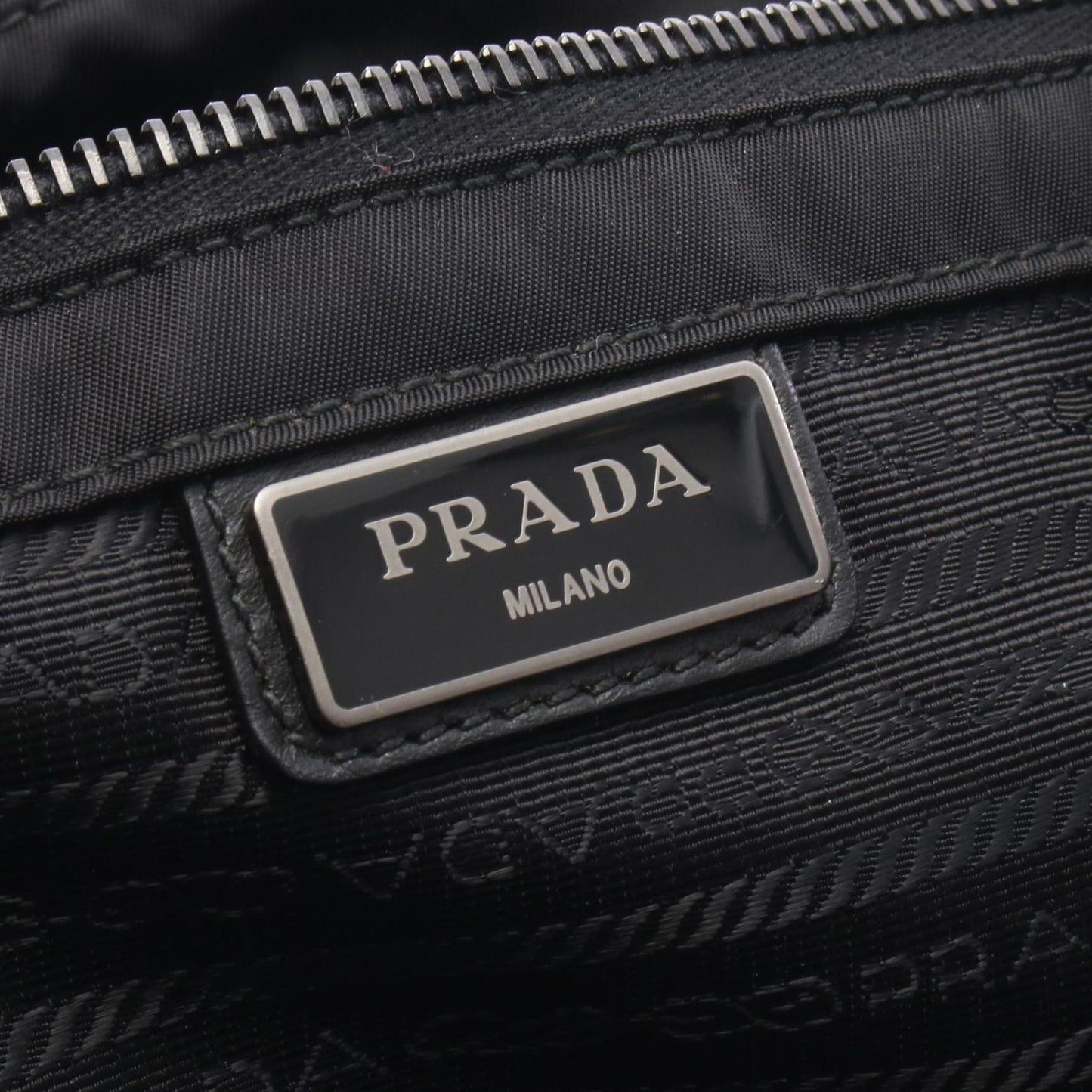 Prada Shoulder Bag Black Nylon Leather — view 4