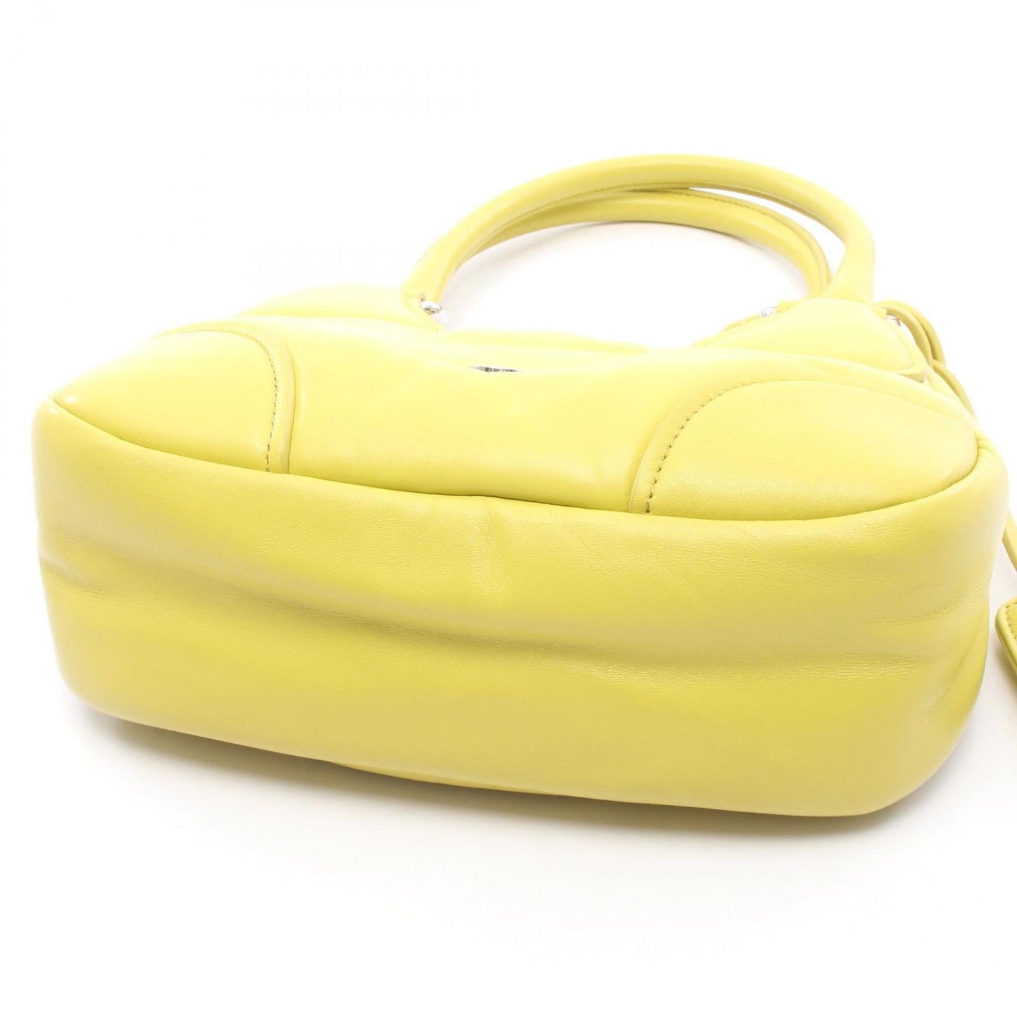 Prada Handbag Moon 2-Way Yellow Leather — view 6