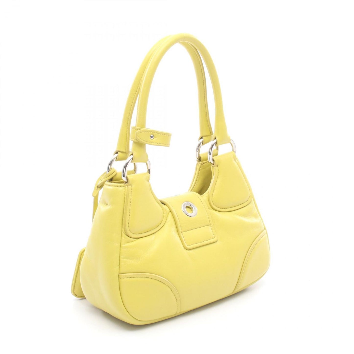 Prada Handbag Moon 2-Way Yellow Leather — view 2
