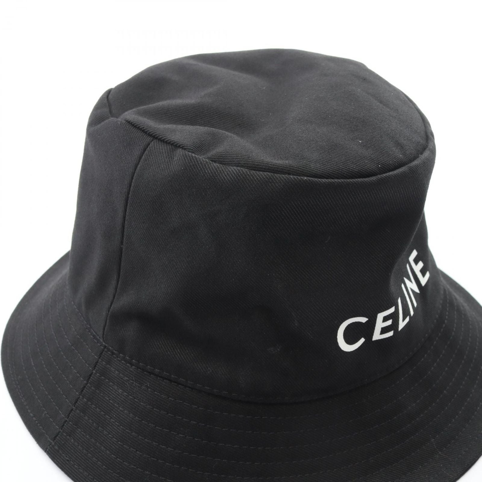 Celine Hat Logo Print Bucket — view 7