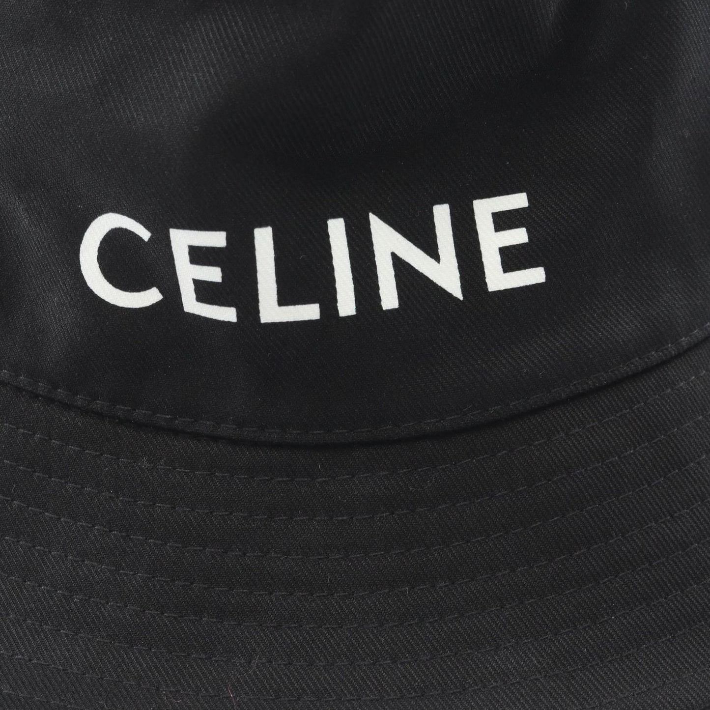 Celine Hat Logo Print Bucket — view 8